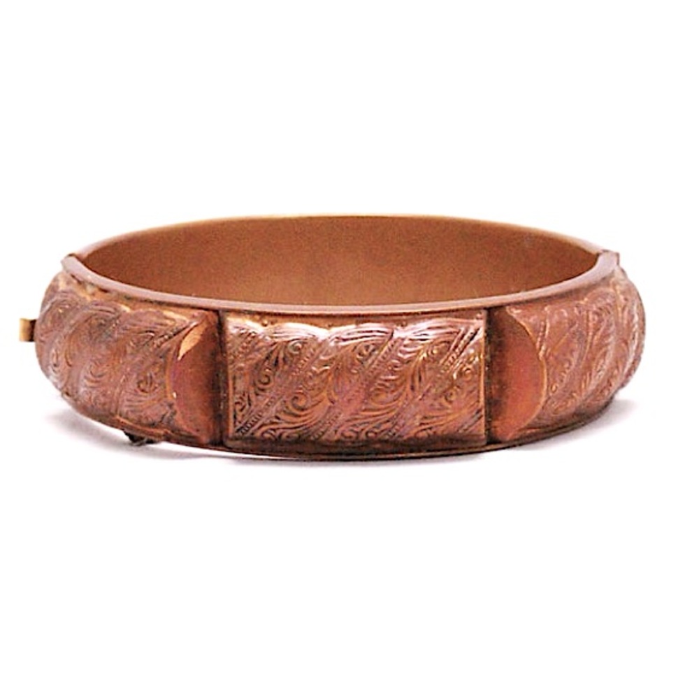 1950's/60's Hinged Copper Bracelet / Mid Century / Rare Collectable Retro /